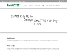 Tablet Screenshot of emeraldcollegeplanning.com